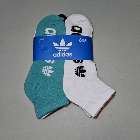 adidas Other - Adidas 6 Pack Ankle Socks New